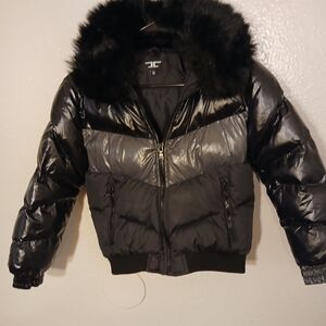 Jordan Craig Black and Gray Puffer Jacket